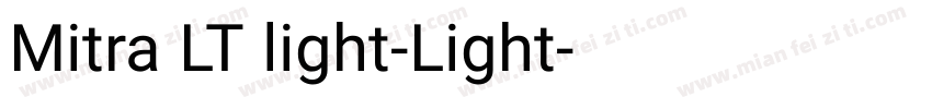Mitra LT light-Light字体转换